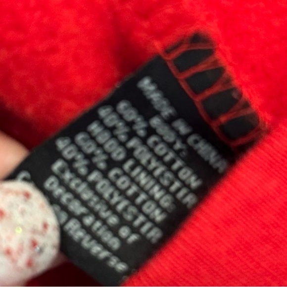 Women’s Ohio State Buckeyes Scarlet & Gray Hoodie Black Sequins Size XL - Picture 5 of 5